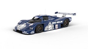 3D Mercedes Benz C9 1987 Sauber Racing 3d model