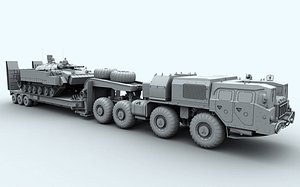 MAZ-7410 Uragan trailer