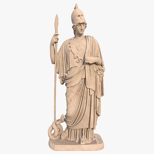 Athena Pallas Classical Greek Sculpture PBR model