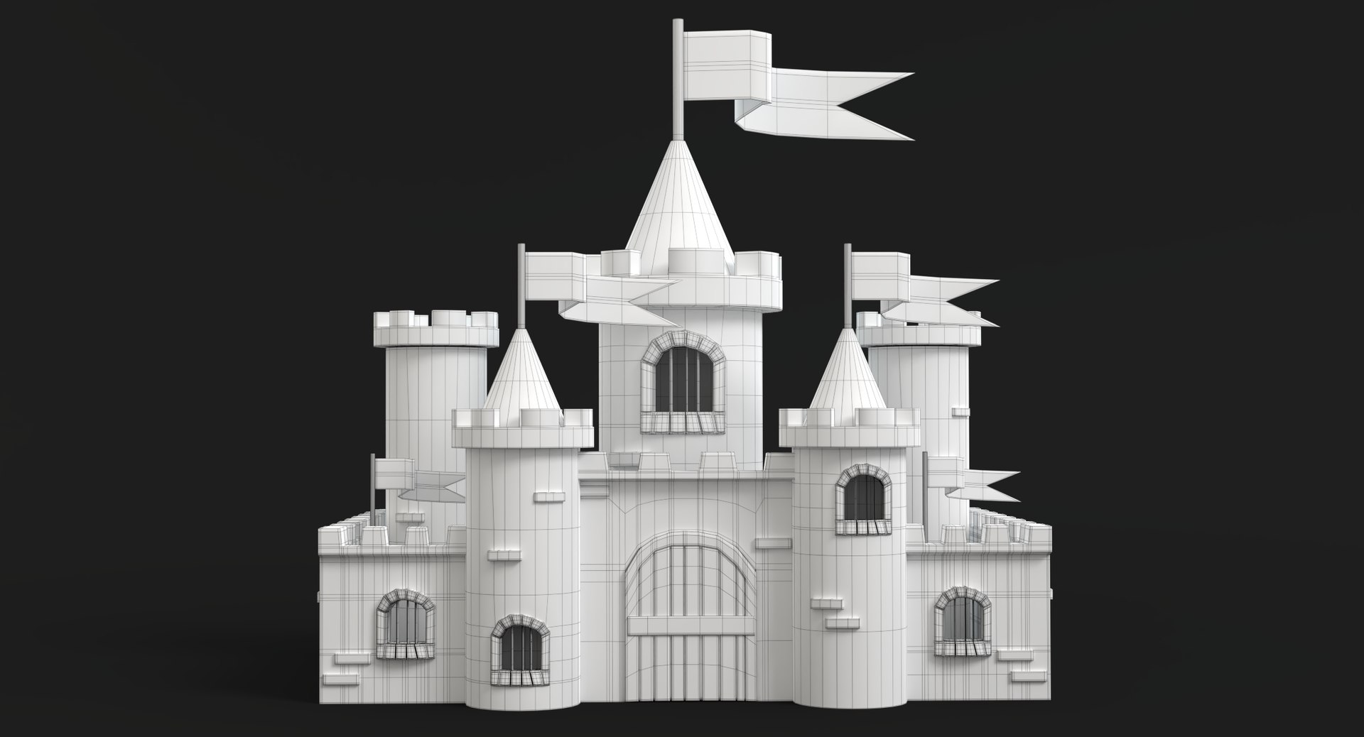 cartoon castle 3D model https://p.turbosquid.com/ts-thumb/h3/jyNR2N/duxUiOYn/wireframe/png/1528299773/1920x1080/fit_q87/3bb51c09c8d35b2ae320f26c6226577262a4728c/wireframe.jpg