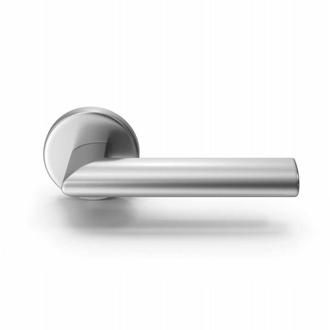 3D Silver Door Handle TurboSquid 1952911