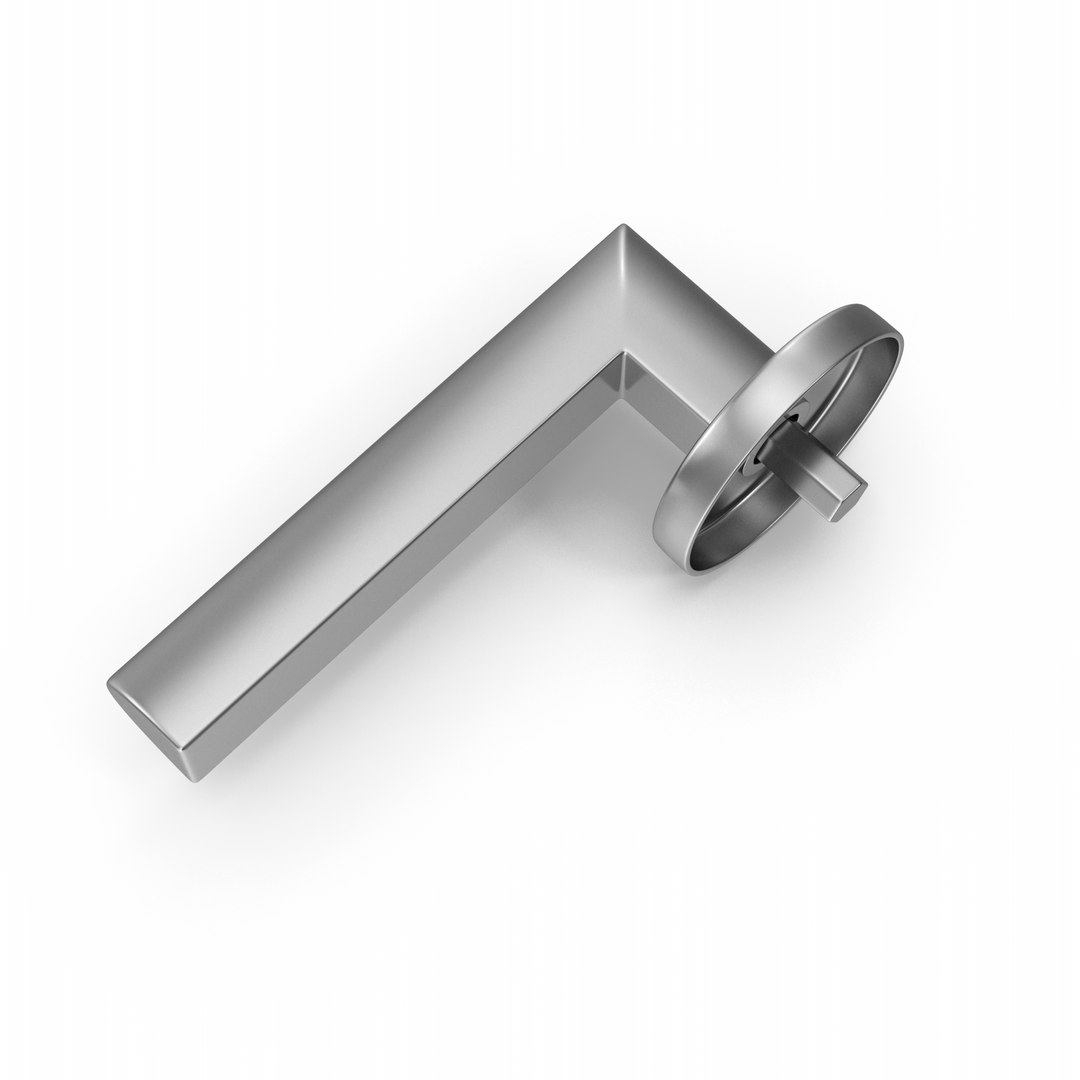 3D Silver Door Handle TurboSquid 1952911