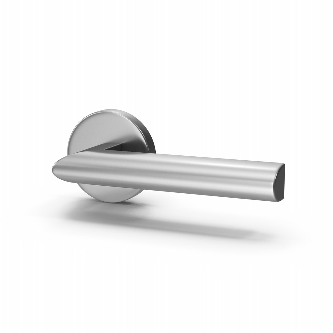 3D Silver Door Handle TurboSquid 1952911