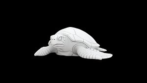3D Sea Turtle Clay 3D Print Model