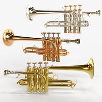 Piccolo Trumpet  Three Types of Materials  Brass  Copper and Silver