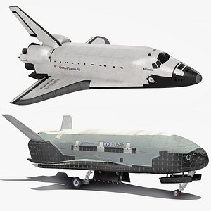 Space Shuttles Rigged for Cinema 4D Collection