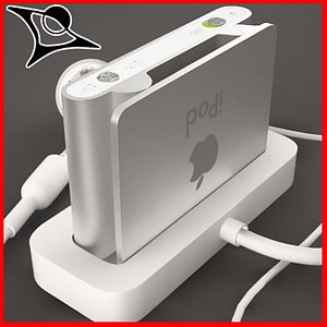 ipod shuffle 3d model