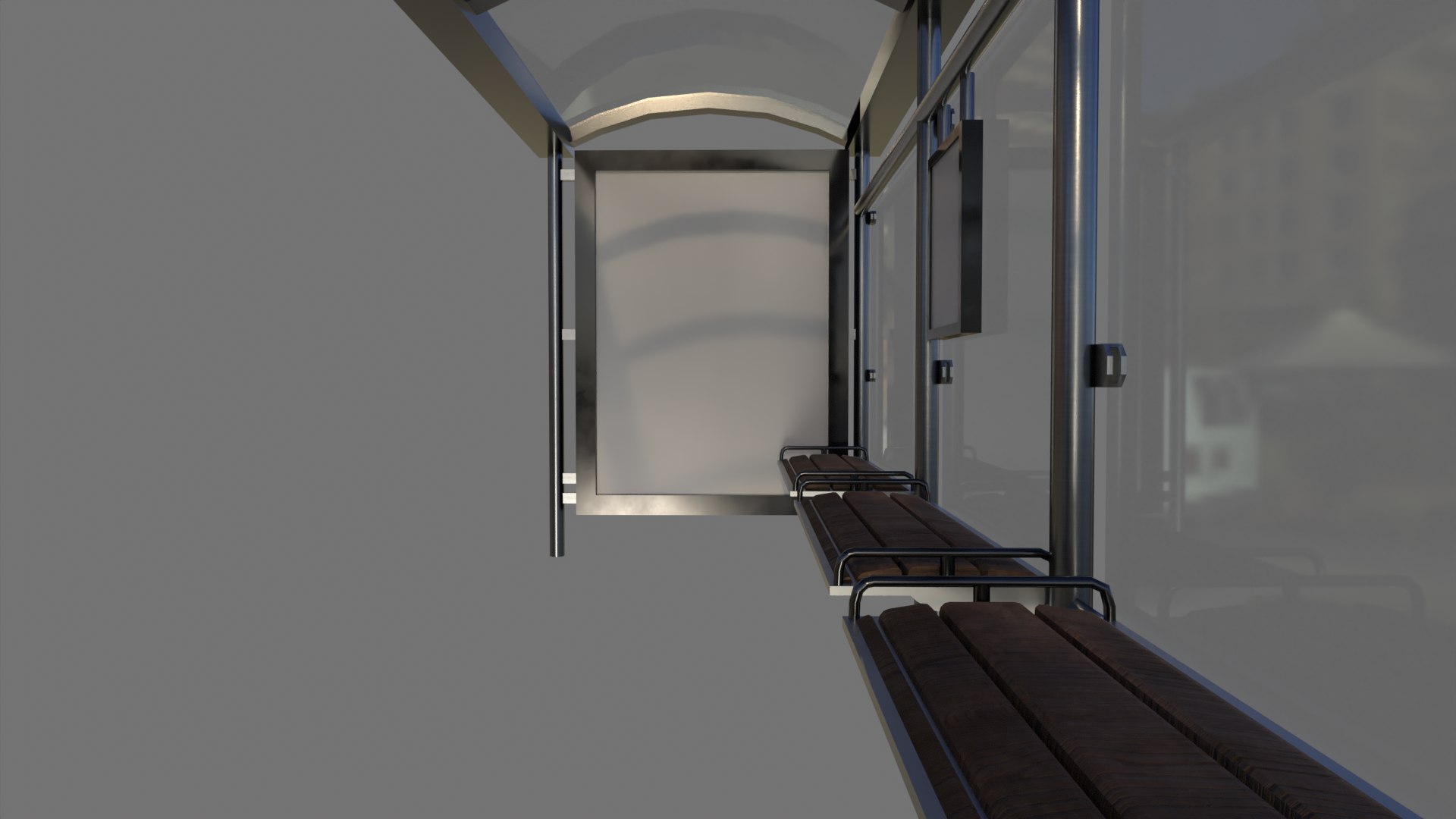 3D Bus Stop Package Game Ready - TurboSquid 2085653