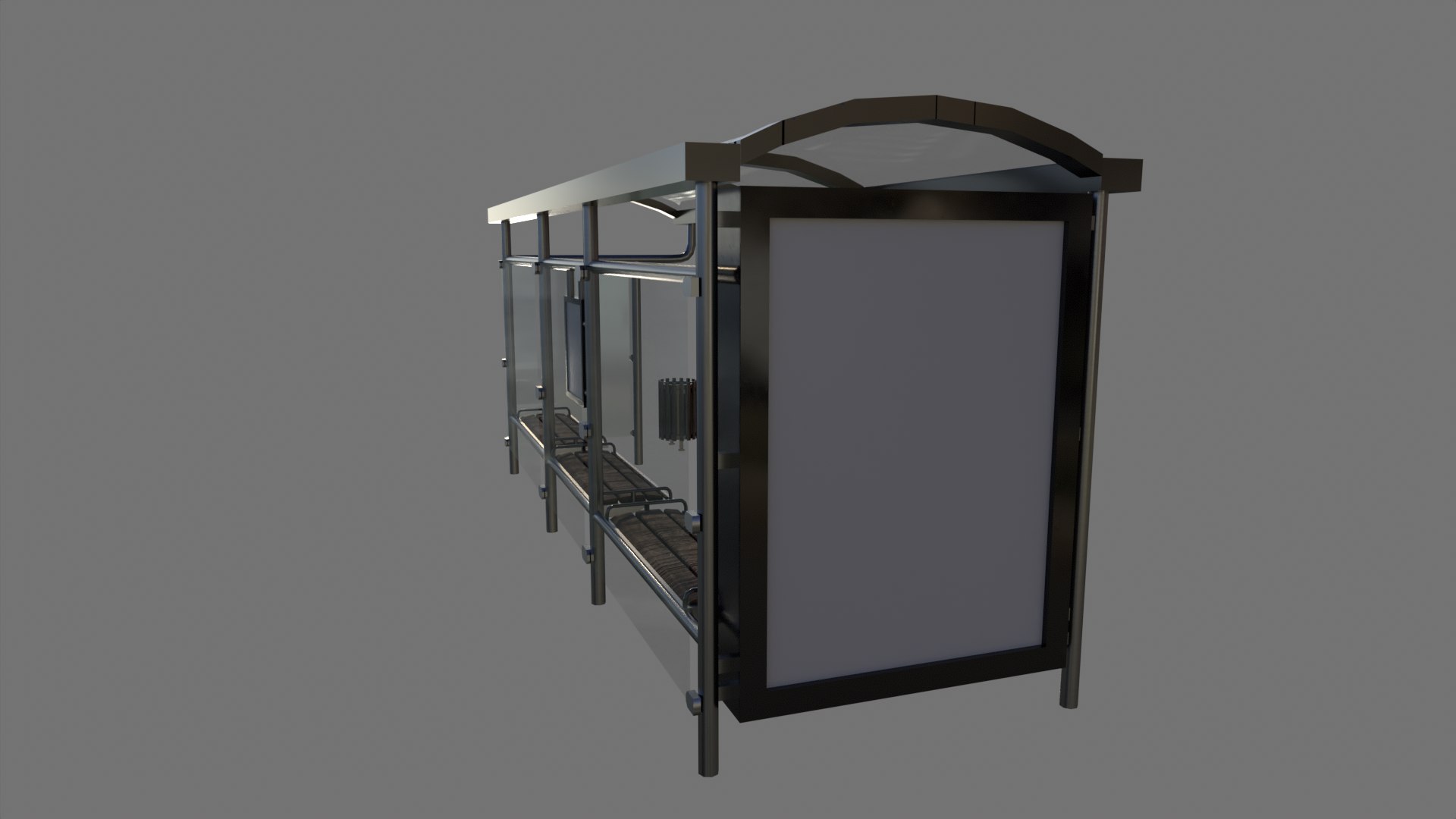 3D Bus Stop Package Game Ready - TurboSquid 2085653