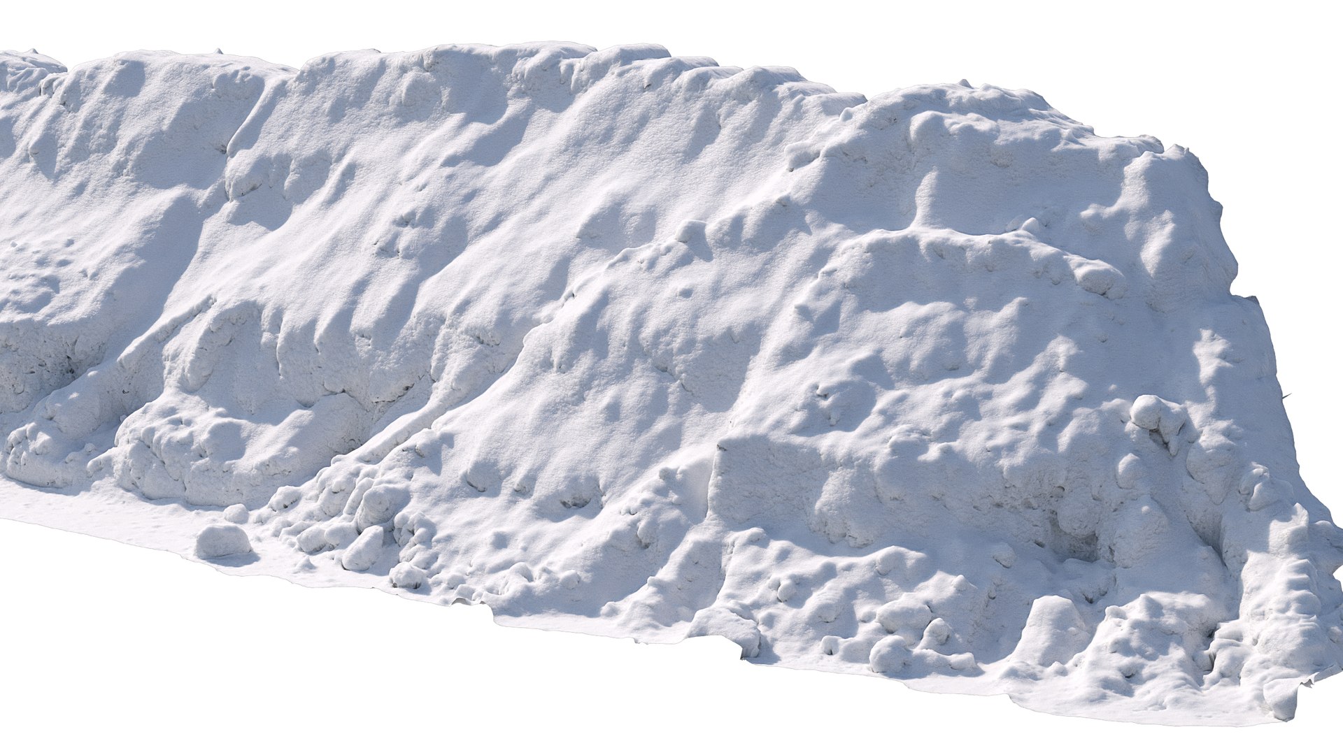 3D Big Snow Cliff - TurboSquid 1837645