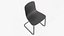 Sedia a sbalzo Hal grigia - Sedia moderna per interni PBR
