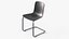 Sedia a sbalzo Hal grigia - Sedia moderna per interni PBR