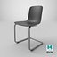 Sedia a sbalzo Hal grigia - Sedia moderna per interni PBR