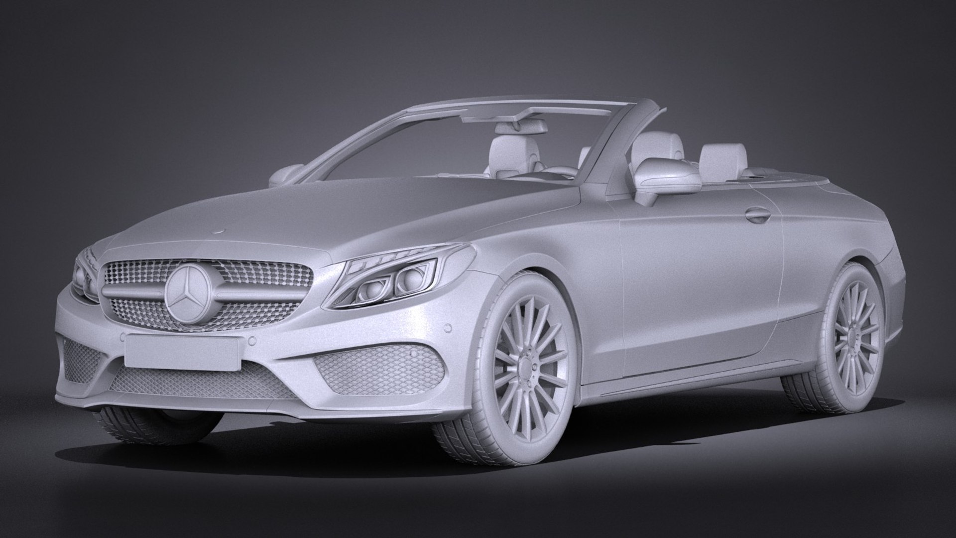3d Model Mercedes 2017 Cabrio
