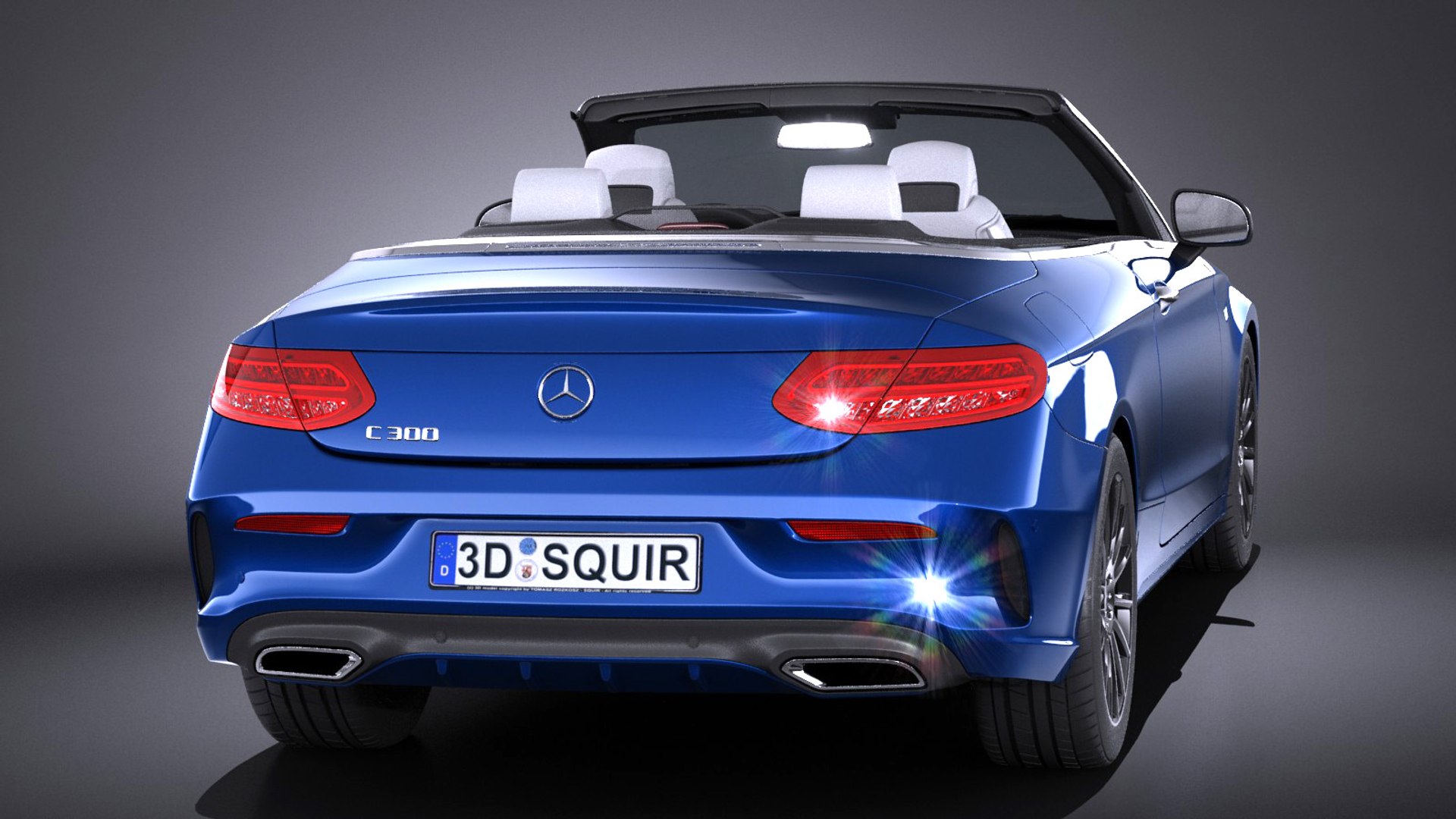 3d Model Mercedes 2017 Cabrio