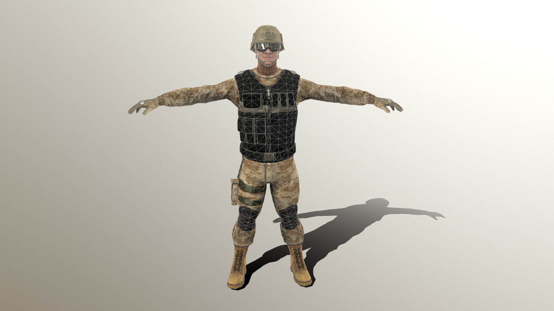 3D Male Soldier - TurboSquid 1315438