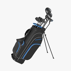 Golf Bag with Clubs