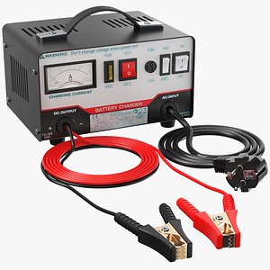Detailed Car Battery Charger 01 3D
