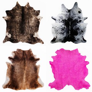 3D carpets rug animal fur model