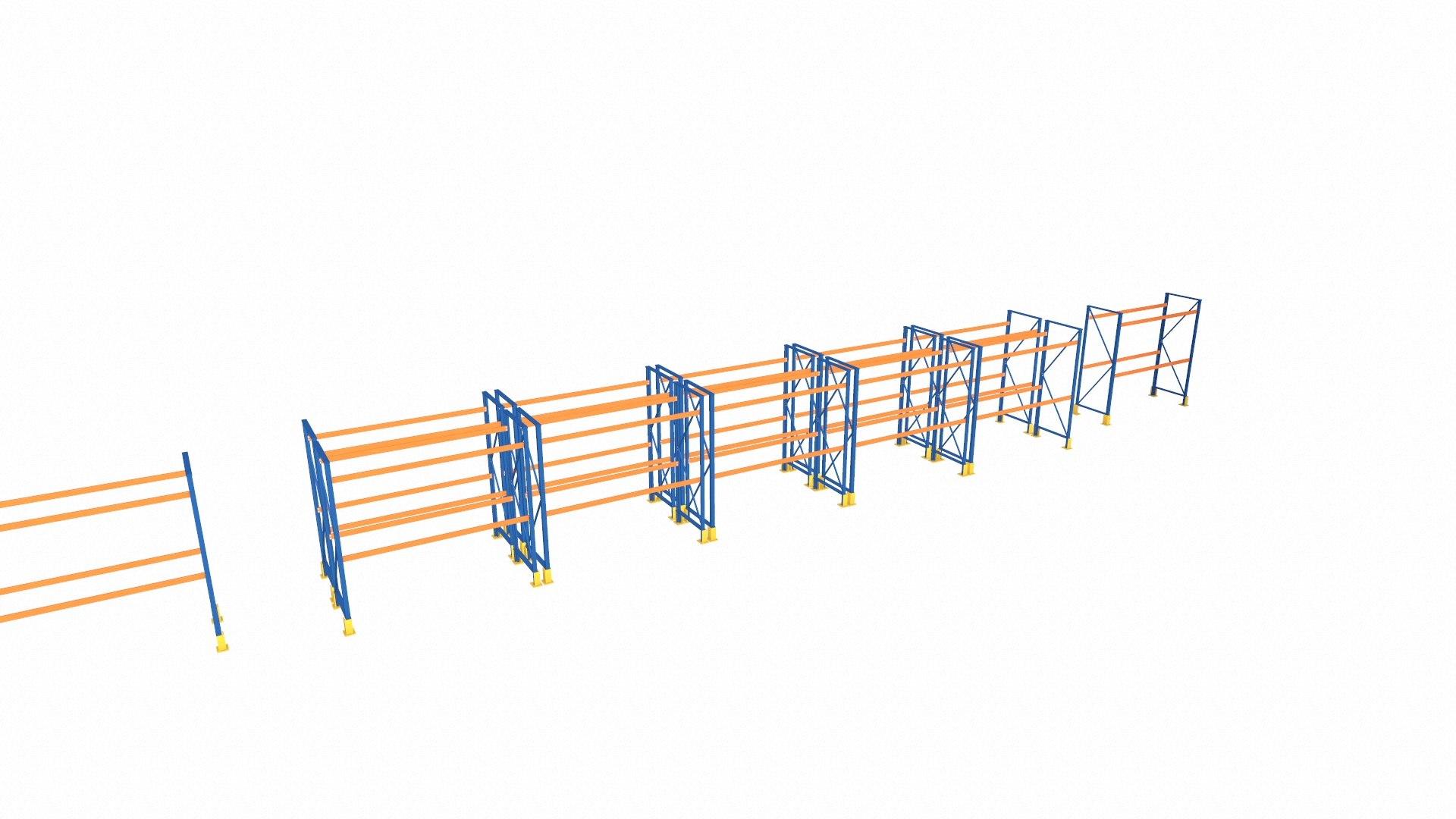 Metal Warehouse Racks 3D Model - TurboSquid 2337105