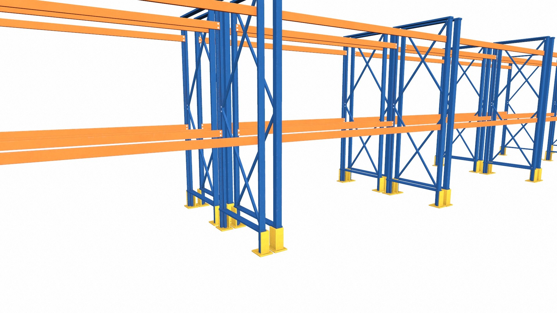 Metal Warehouse Racks 3D Model - TurboSquid 2337105