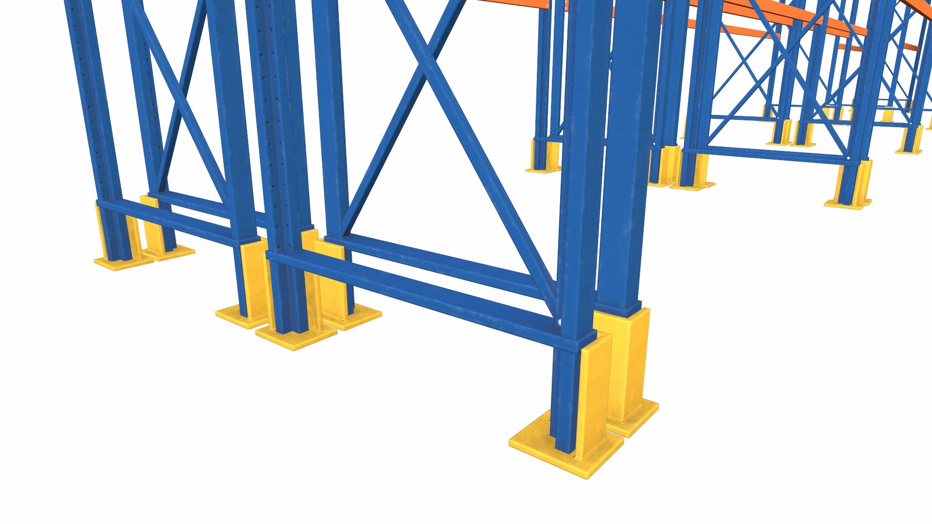 Metal Warehouse Racks 3D Model - TurboSquid 2337105