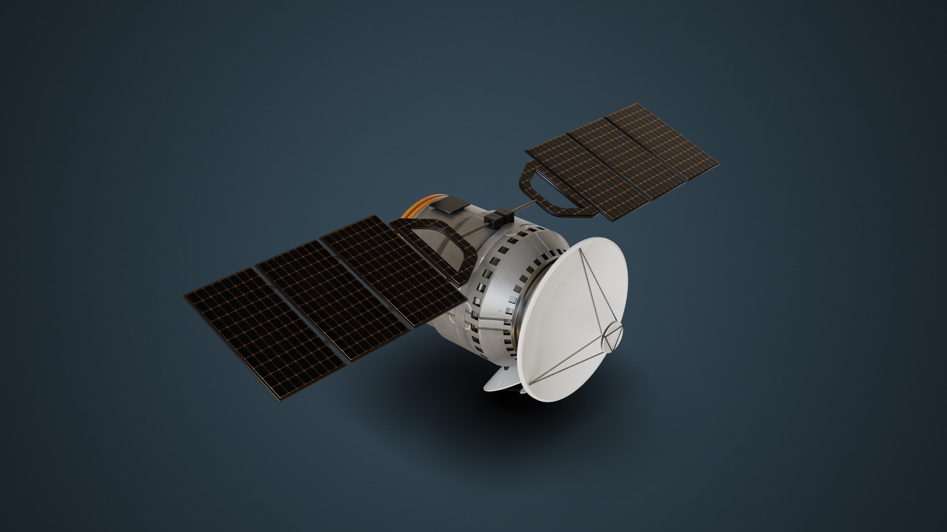 Communications Satellite 3D model https://p.turbosquid.com/ts-thumb/h4/CELsxu/xT/render_0002/jpg/1756860898/1920x1080/fit_q87/d43bd6eb54c3a7ae99eb53ad548a41f776d806e6/render_0002.jpg