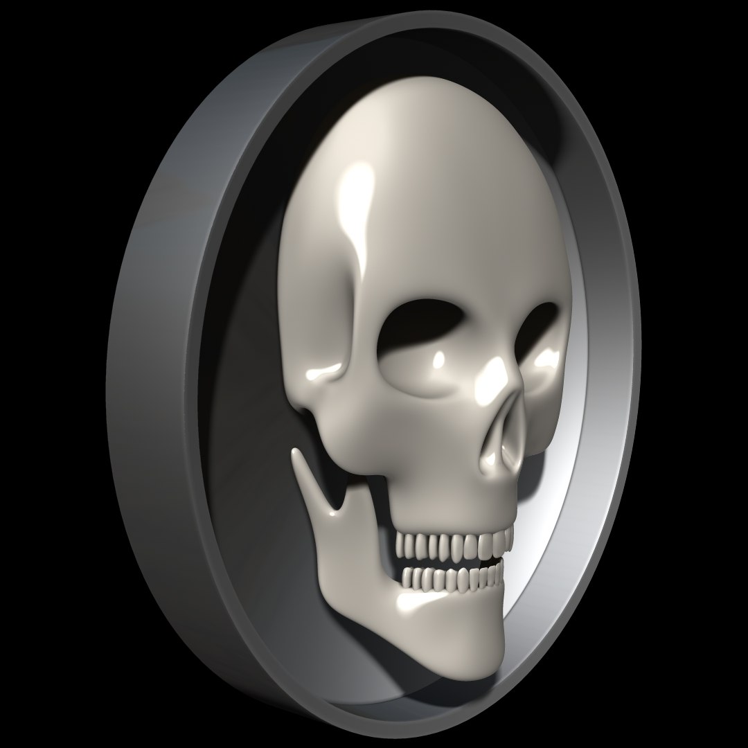 Skull Relief Model - TurboSquid 1205009