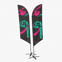 Feather Flag - Customizable Banner Fitness Theme