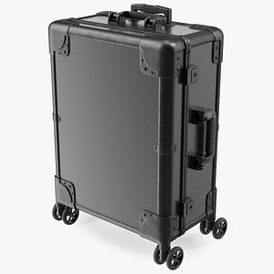Wheeled Trolley Makeup Case Closed Black model