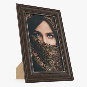 3D small gold photo frame model - TurboSquid 1614961