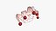 Carnival Mask H11 White Red - Costume Character Design