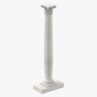 Roman Corinthian Column with Capital