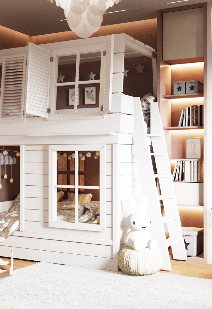 Kids Bedroom Interior Scene 3D Model - TurboSquid 1498721