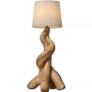 Floor lamp torchere Tree Sculptural Design Scandinavian Rustic 3D model 3D