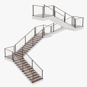 Square Staircase 02 model