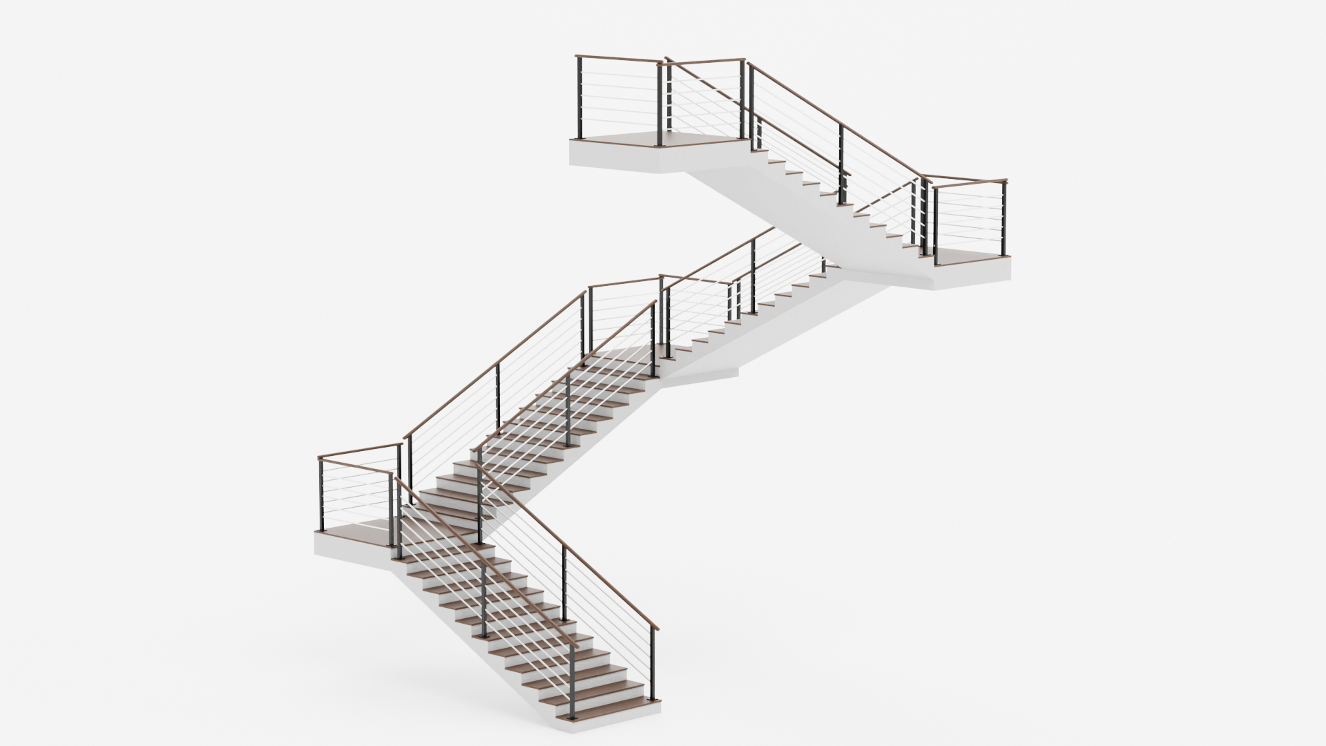 Square Staircase 02 Model - TurboSquid 2289197
