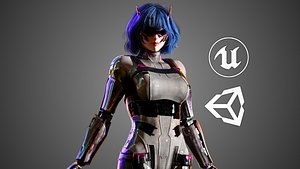 collection Sci-fi Girl Luna - GameReady