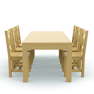 table chair 3D
