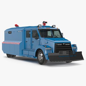 Riot Control Vehicle Blue Simple Interior