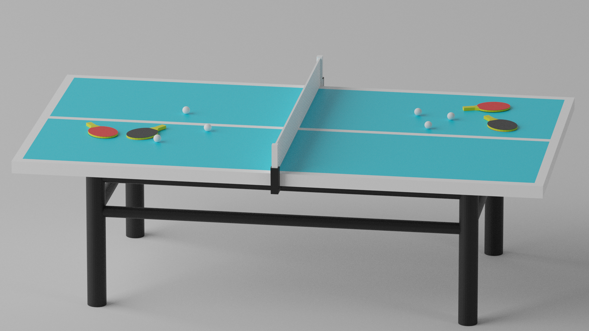 Table Tennis Ping Pong 3D model TurboSquid 1729906