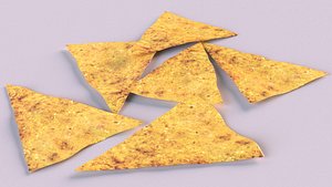 3D chips doritos model