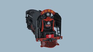 3D Dongfanghong No1 China Steam Locomotive model