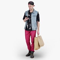 Lost in The Mall - Guy With Shopping Bags