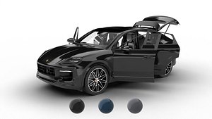 3D Porsche Cayenne S E-Hybrid Black Edition Coupe 2026 HQ 3d model model