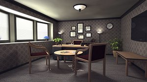 3d office interior model