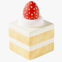 Strawberry Square Cake
