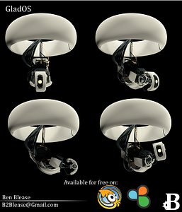 free glados 3d model
