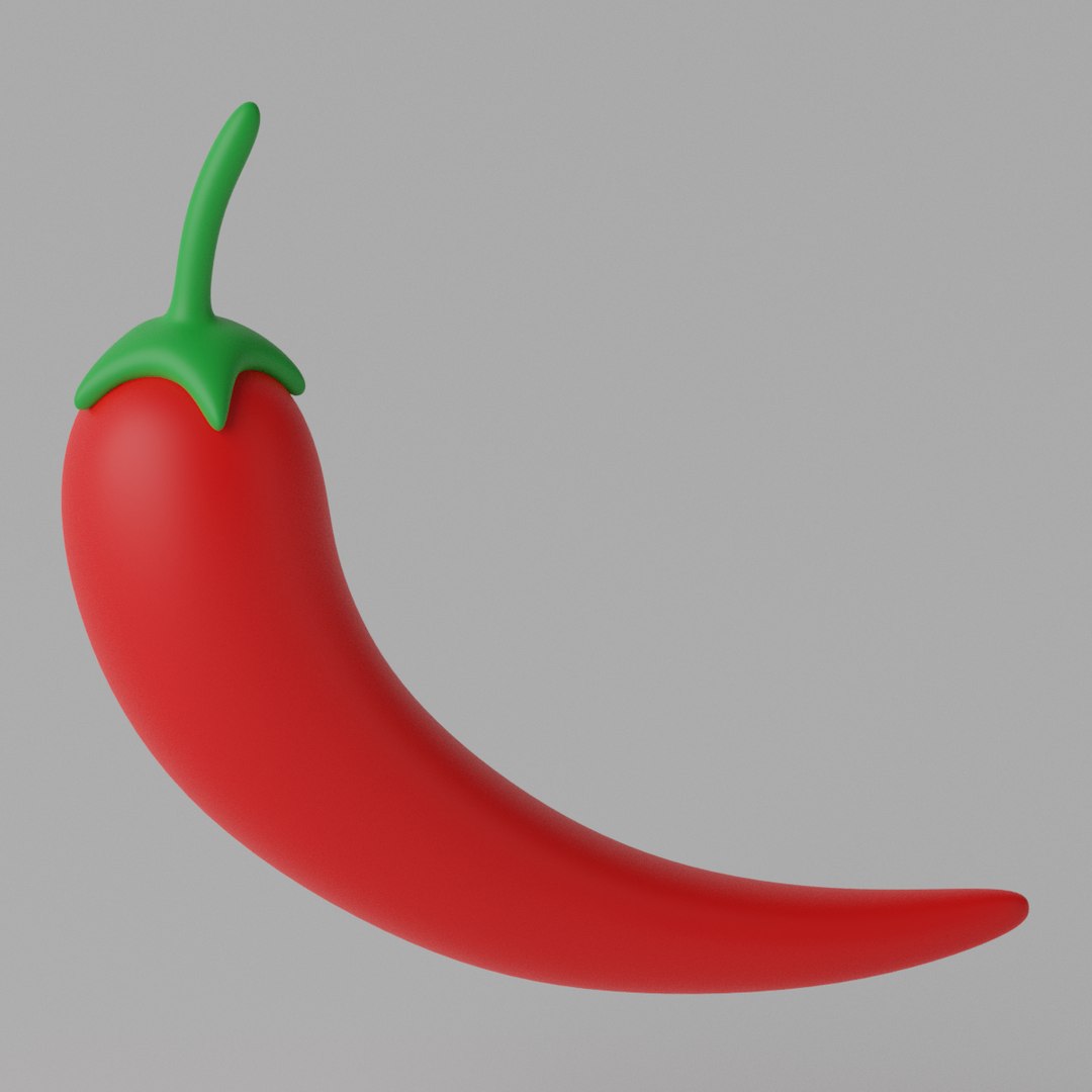 Cartoon Chili Pepper 3D Model - TurboSquid 2339829