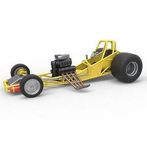 Vintage Funny Car Base Scale 1 to 25